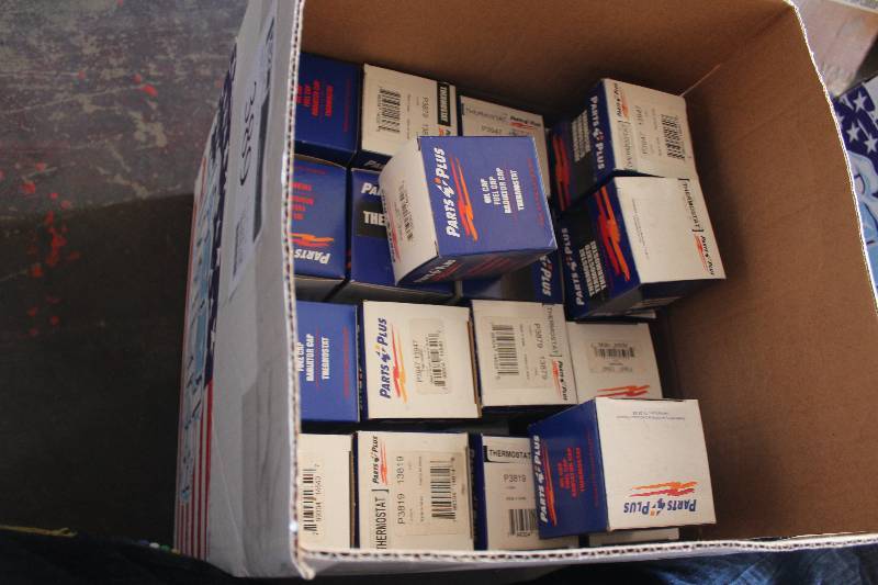 lot 389 image: Lot of (Approximately 30) Parts Plus Thermostat New In Box Includes P3947, P3819, P3879