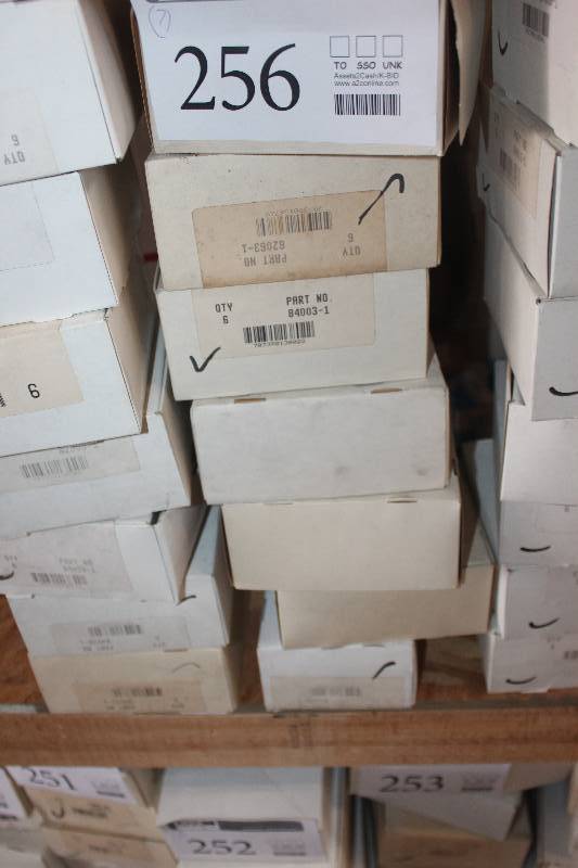 lot 256 image: Lot of (7) Automotive Parts 6,10-Count New In Box Includes 82063-1, 84003-1, 81044-1