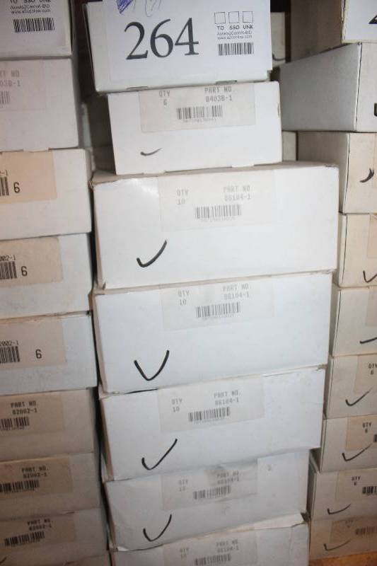 lot 264 image: Lot of (7) Automotive Parts 6-Count New In Box Includes 86104-1, 84038-1