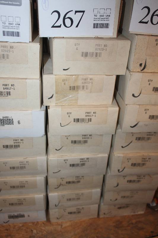 lot 267 image: Lot of (9) Automotive Parts 6-Count New In Box Includes 82023-1, 84017-1, 84033-1