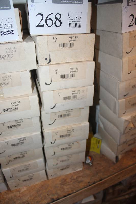 lot 268 image: Lot of (9) Automotive Parts 6-Count New In Box Includes 84004-1