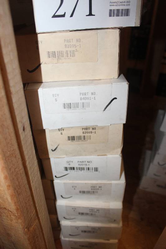 lot 271 image: Lot of (9) Automotive Parts 6-Count New In Box Includes 82005-1, 84001-1, 82009-1, 82018-1, 84034-1