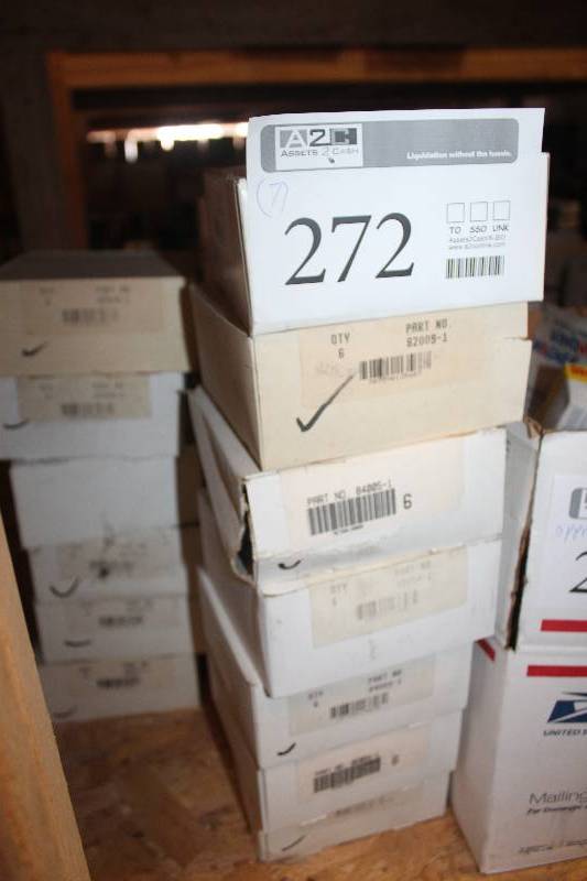 lot 272 image: Lot of (7) Automotive Parts 6-Count New In Box Includes 82009-1, 84005-1, 82054-1, 82018-1