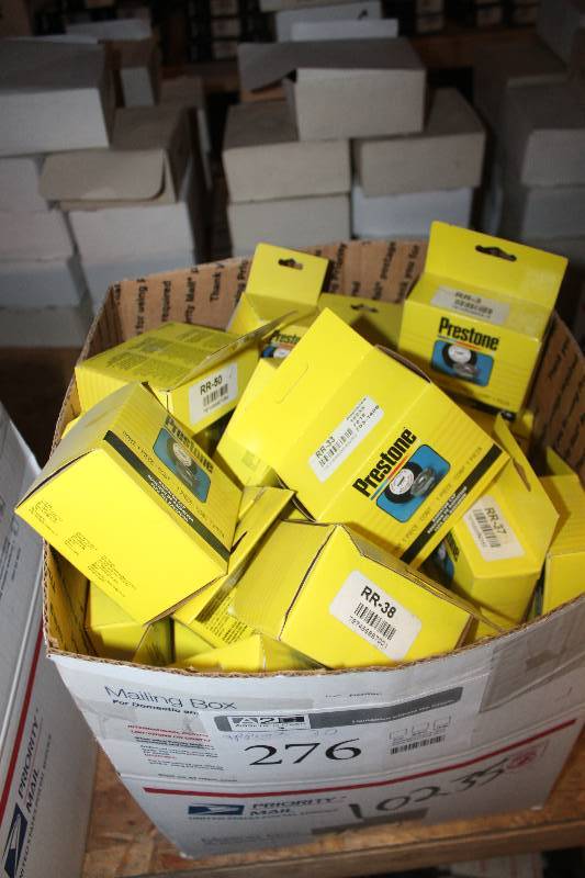 lot 276 image: Lot of (Approximately 30) Prestone Thermostat New In Box Includes RR-33, RR-37, RR-38, RR-32