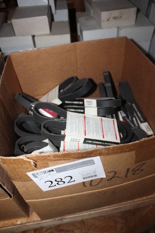 lot 282 image: Lot of (Approximately 30) Diehard Premium V-Ribbed Belts New In Box Includes 435K5, 445K6, 430K6, 460K5