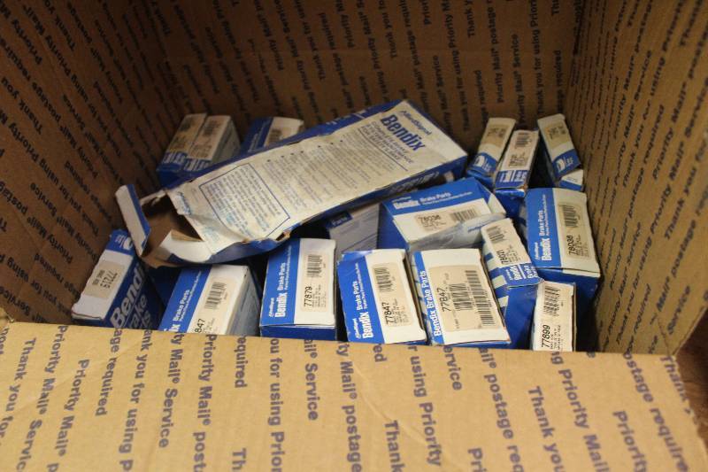 lot 314 image: Lot of (Approximately 15) Bendix Brake Parts New In Box Includes 77847, 78021, 78036, 77879