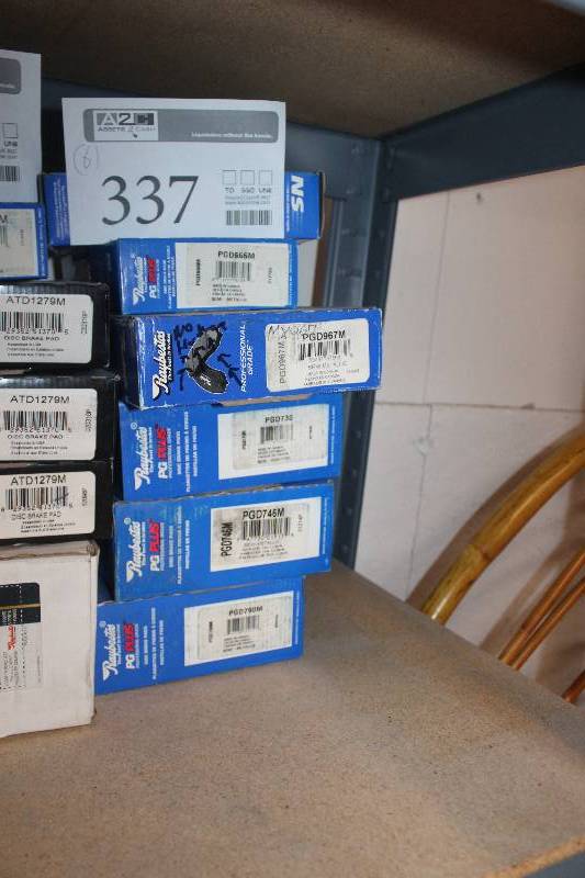 lot 337 image: Lot of (6) Raybestos PG Plus Disc Brake Pads New In Box Includes PGD746M, PGD790M, PGD730, PGD666M