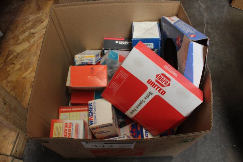 lot 343 image: Lot of (Approximately 20) Beck Arnly, NAPA, Wagner, Federal Mogul Automotive Parts New In Box