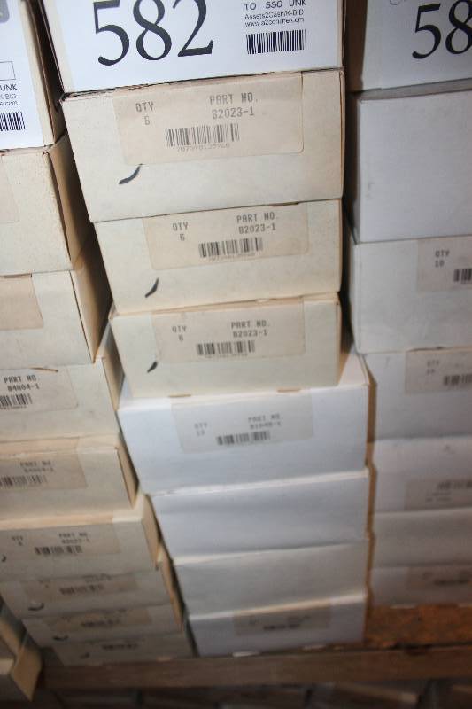 lot 582 image: Lot of (8) Automotive Parts 6-Count New In Box Includes 82023-1, 81049-1