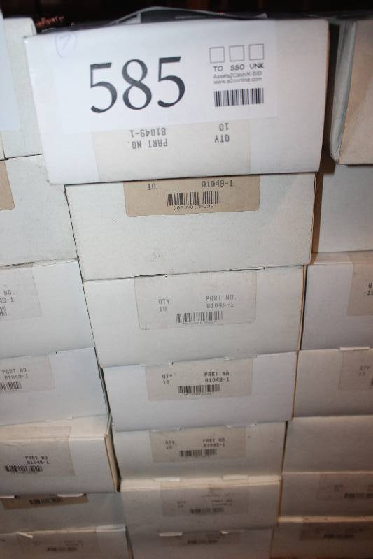 lot 585 image: Lot of (7) Automotive Parts 10-Count New In Box Includes 81049-1