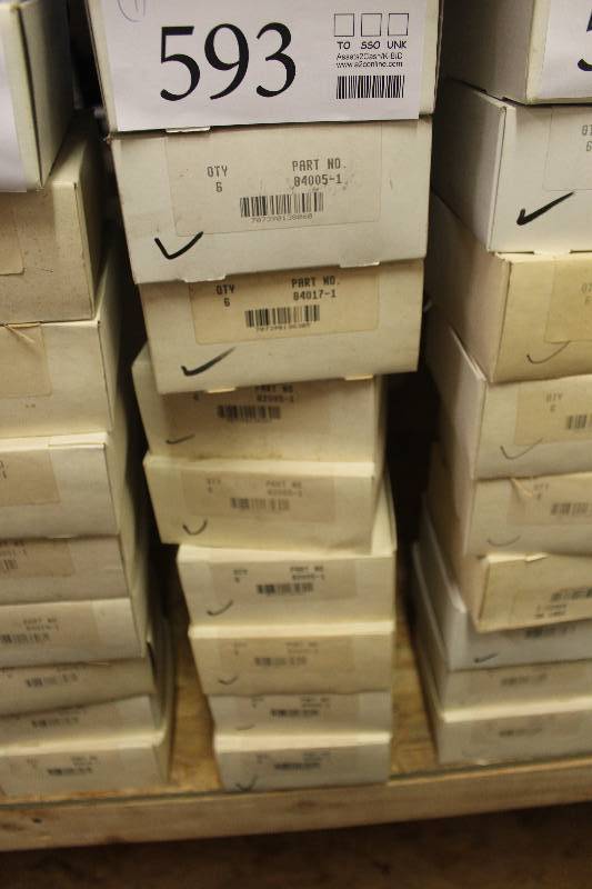 lot 593 image: Lot of (9) Automotive Parts 6-Count New In Box Includes 84005-1, 84017-1, 82005-1