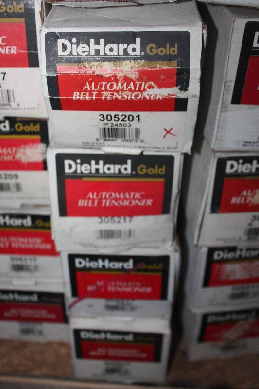 lot 401 image: Lot of (5) Diehard Automatic Belt Tensioner New In Box Includes 305201, 305217,