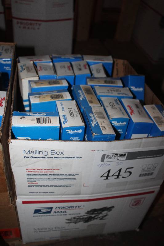 lot 445 image: Lot of (Approximately 30) Raybestos PG Plus Brake Parts New In Box Includes H2643, H2647, H2591, H2117K