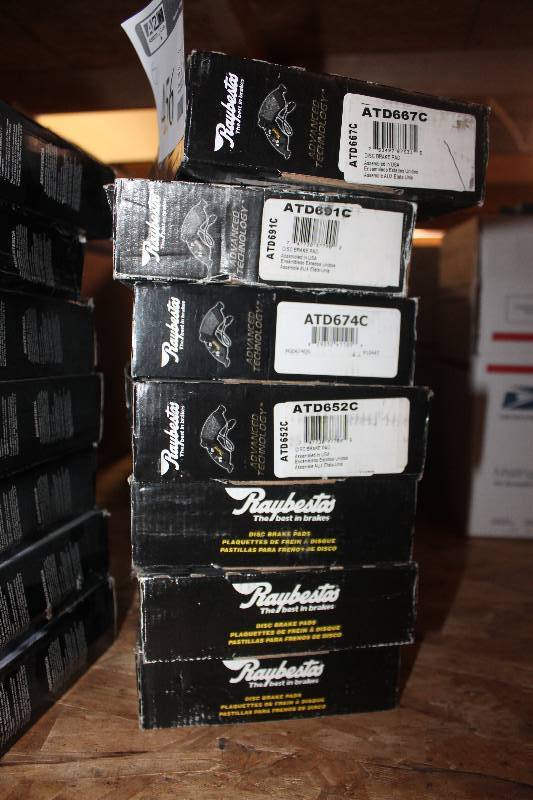 lot 456 image: Lot of (7) Raybestos Disc Brake Pads New In Box Includes ATD667C, ATD691C, ATD674C, ATD652C