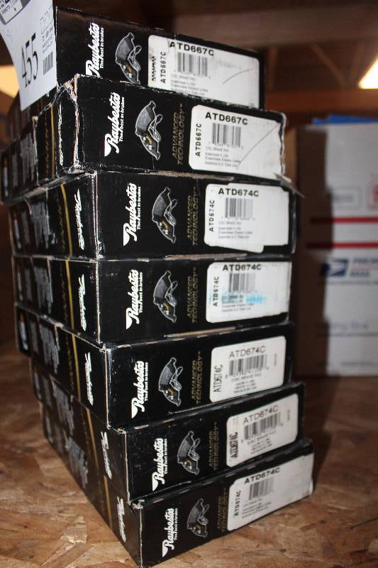 lot 455 image: Lot of (7) Raybestos Disc Brake Pads New In Box Includes ATD667C, ATD674C