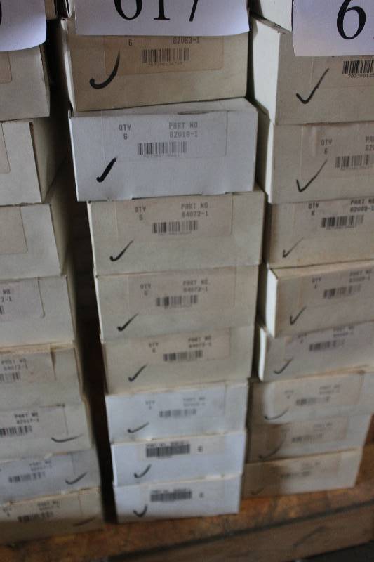 lot 617 image: Lot of (9) Automotive Parts 6-Count New In Box Includes 82010-1, 84072-1, 82018-1, 82010-1
