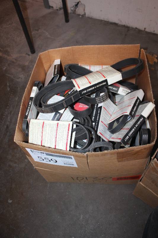 lot 559 image: Lot of (Approximately 40) Diehard Premium V-Ribbed Belts New In Box Includes 640K6, 325K4, 315K4, , 445K6
