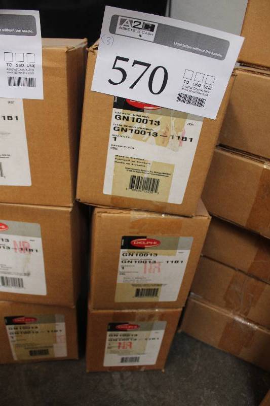 lot 570 image: Lot of (3) Delphi Automotive Parts New In Box Includes LS10013