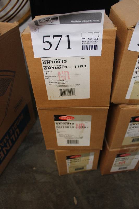 lot 571 image: Lot of (3) Delphi Automotive Parts New In Box Includes LS10013