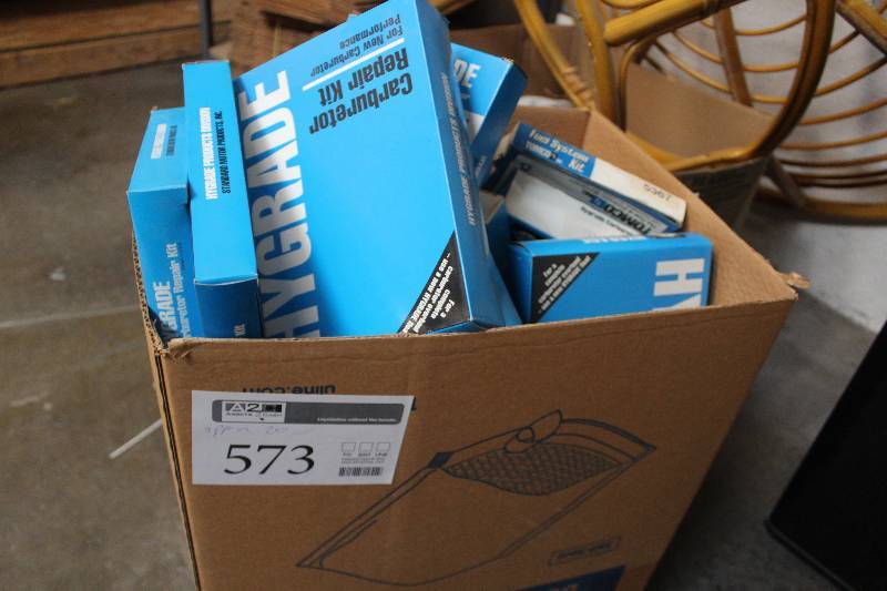 lot 573 image: Lot of (Approximately 20) Hygrade Carburetor Repair Kit New In Box Includes 1248A