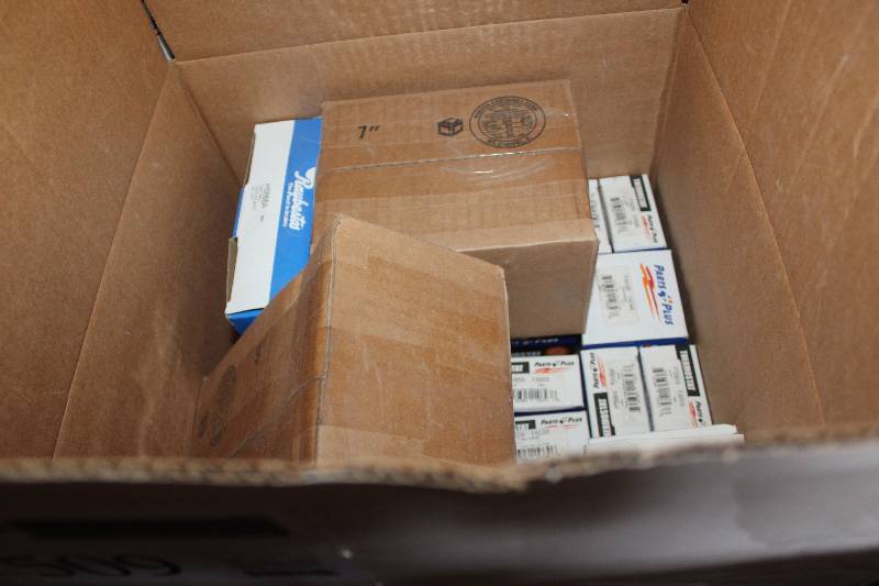lot 509 image: Lot of (Approximately 15) Raybestos Disc Brake Parts, Parts Plus Thermostat New In Box Includes P3959, P4028, H5688A, 43180, P4048
