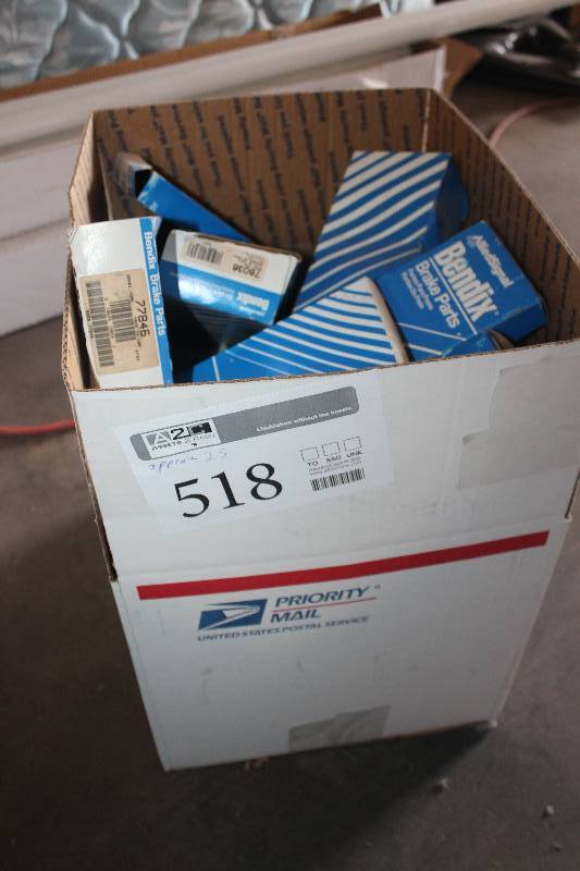 lot 518 image: Lot of (Approximately 25) Bendix Brake Parts New In Box Includes 77876, 77281, 77846, 77271, 77795, 77879, 77278, 78037