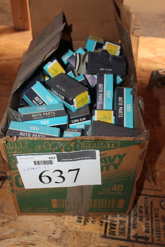 lot 637 image: Lot of (Approximately 60) Yec Automotive Parts New In Box Includes 33310