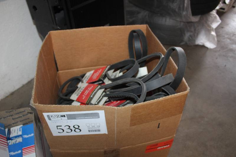 lot 538 image: Lot of (Approximately 20) Diehard Premium V-Ribbed Belts New In Box Includes 15440, 538K6, 15380, 15445, 1010K6