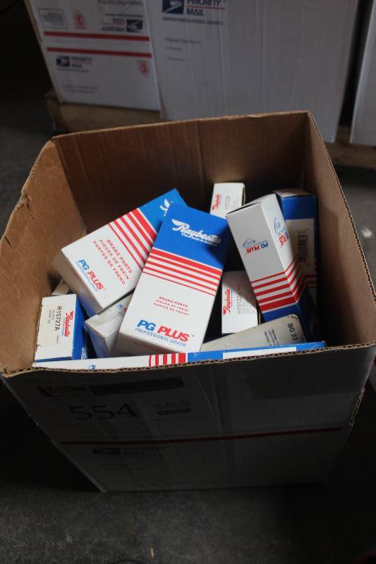 lot 554 image: Lot of (Approximately 20) Raybestos Brake Parts New In Box Includes H15619A, H5748, H17321, H15727A