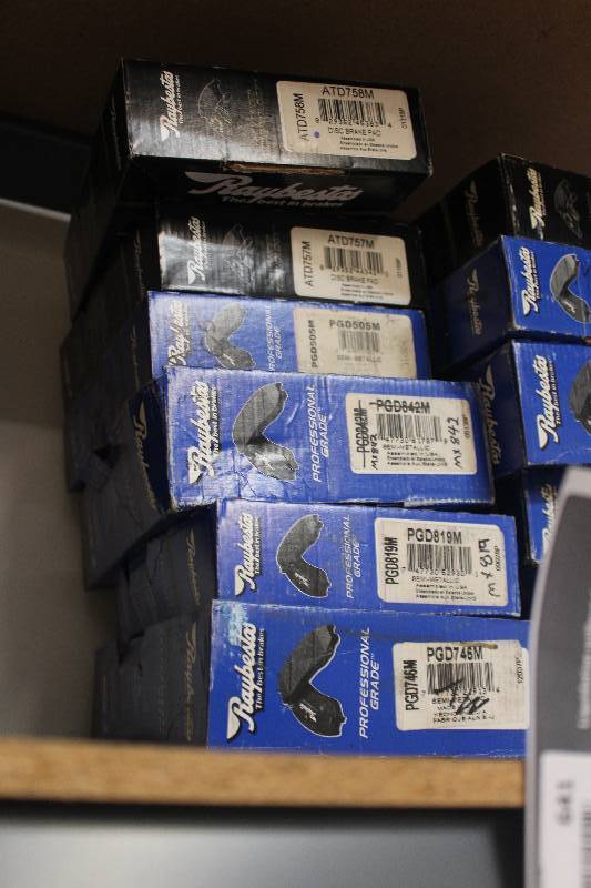 lot 641 image: Lot of (6) Raybestos PG Plus Disc Brake Pads New In Box Includes ATD758M, ATD757M, PGD505M, PGD842M, PGD819M, PGD746M