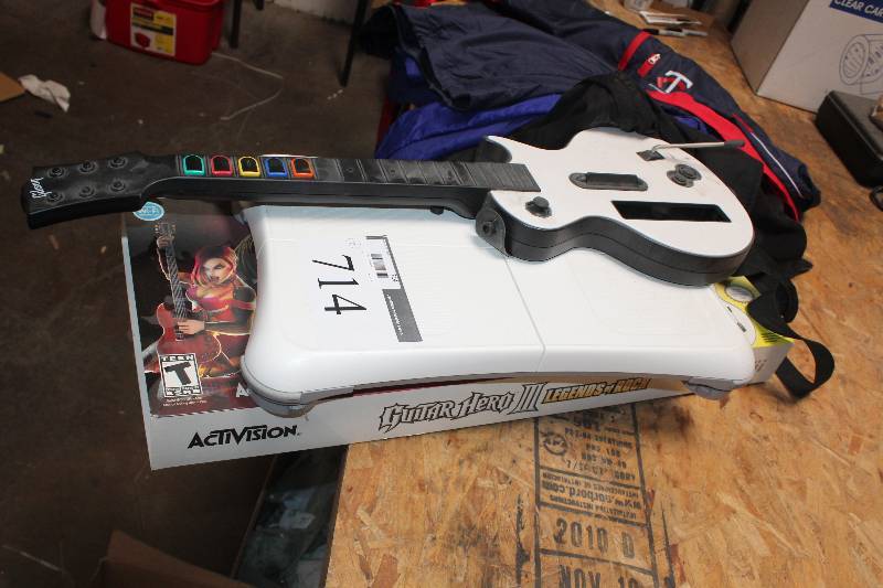 lot 714 image: Lot of (3) Guitar Hero Accessories