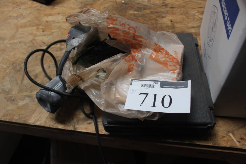 lot 710 image: Lot of (3) Power Tools Including 1) Craftsman 5 Orbital Sander w Vacuum Bag AND 1) Dremel 200 Multitool AND 1) Snap-on Cylinder Leakage Tester w Case& ManuaL