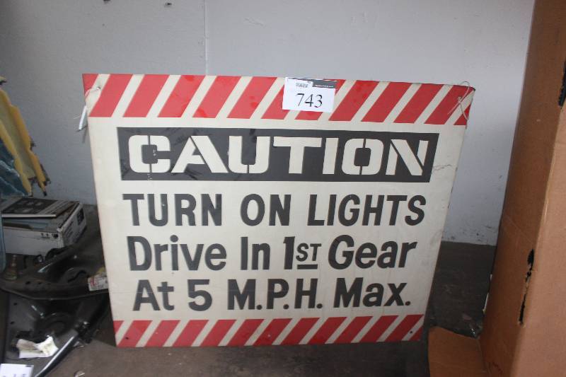 lot 743 image: Shop Caution Signage
