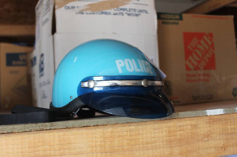 lot 757 image: Police Motorcycle Helmet
