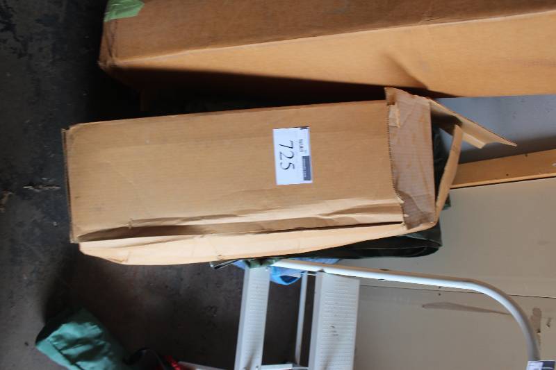 lot 725 image: Lot Including Box, Tarps, Blanket, Ford Black Full-size Standard Cab Pickup Truck 4WD2WD Floor ShiftDiesel Mats