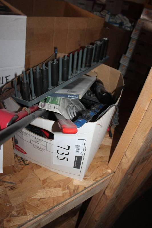 lot 735 image: Box Lot of Tools, Impact Sockets