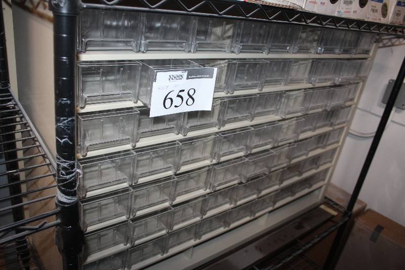 lot 658 image: Shelf Lot of Organizer Boxes