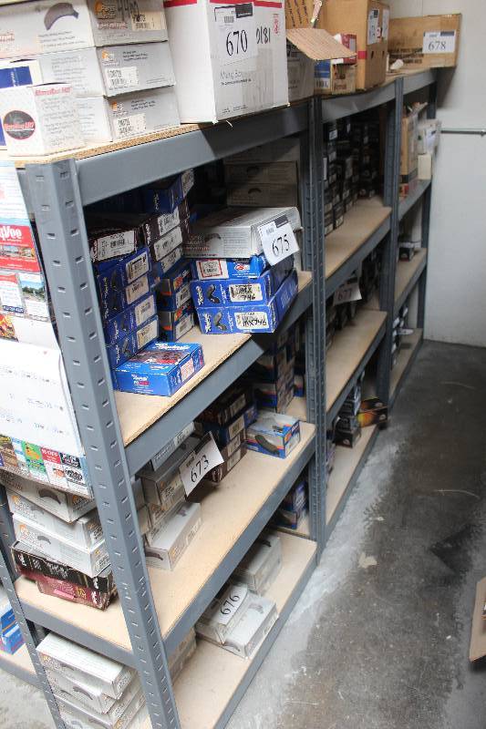 lot 706 image: Lot of (3) 4-Adjustable Shelf Racks
