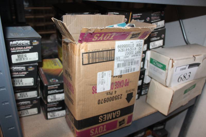 lot 683 image: Shelf Lot of Morse Disc Brake Pads, GM Parts New In Box Includes ELT755, ELT601, ELT642A, ELT667A, ELT674, ELT674A, ELT623, ELT655, ELT659, ELT650, ELT648, MX614, ELT700, ELT681, MX579, ELT696, ELT508, ELT655, ELT632, ELT653,