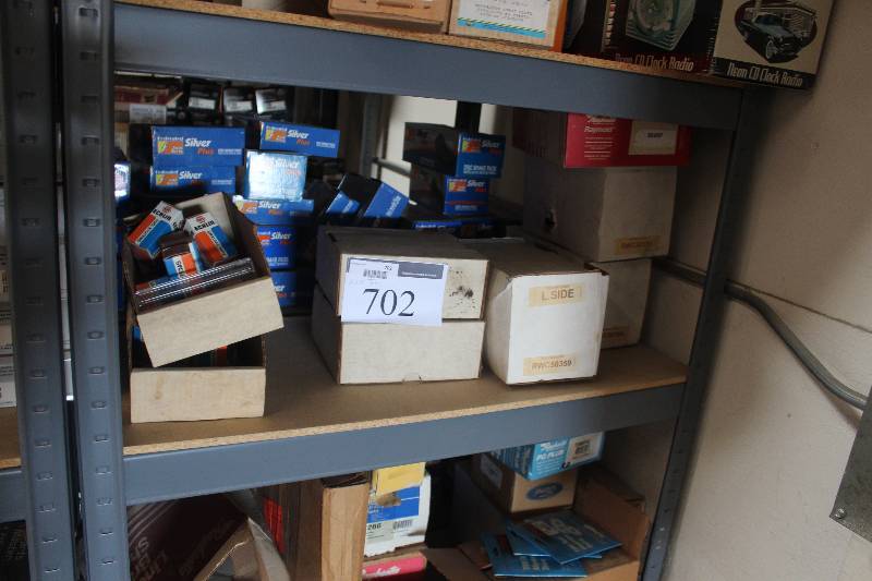 lot 702 image: Shelf Lot of NAPA Parts New In Box