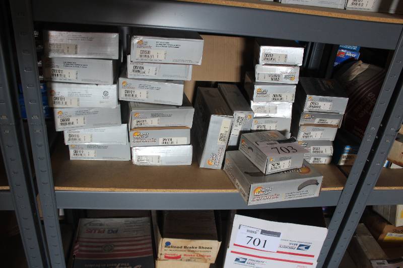 lot 703 image: Shelf Lot of Parts Master Disc Brake Parts New In Box Includes CMX1011, CMX908, CMX1012, CMX1013, CMX1086, CMX1094, CMX853, CMX522, CMX1094, CMX1028, CMX1352