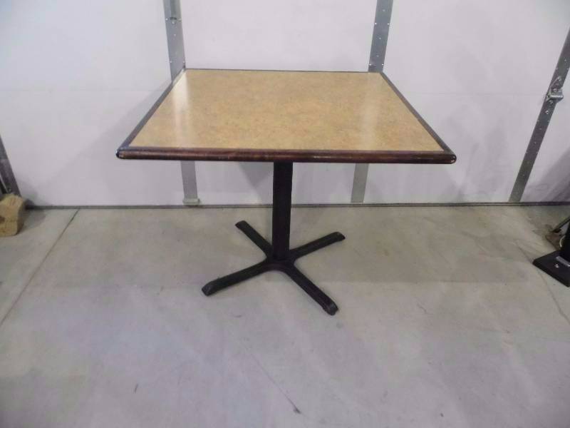 Rectangle Wood Trim  Restaurant Table