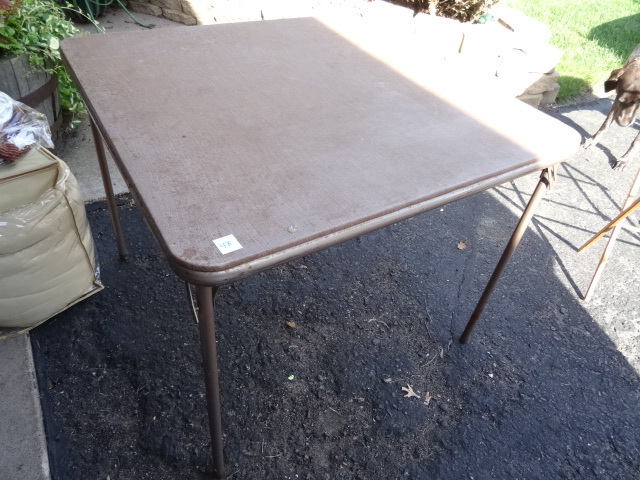 lot 48 image: 33 X 33 Folding Table