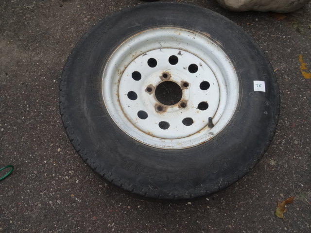 lot 75 image: Spare Tire For Trailer