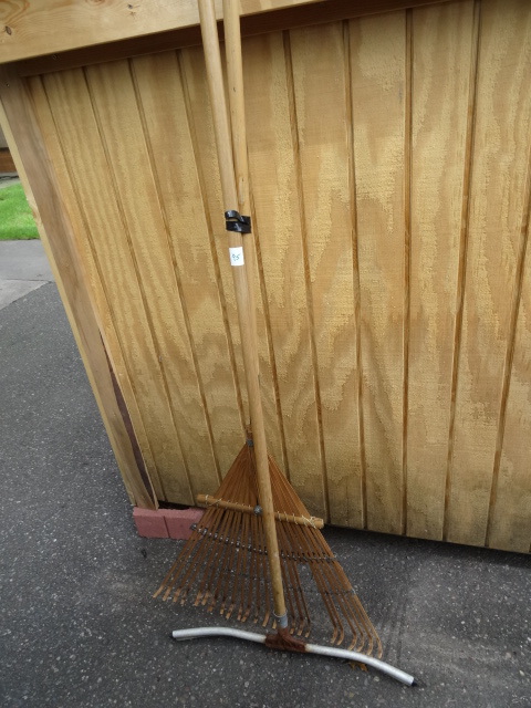 lot 95 image: Bamboo Rake and Squeegee