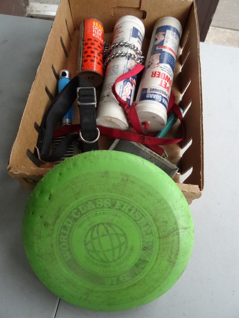 lot 120 image: Misc Dog Items, Leash, Dog Powder