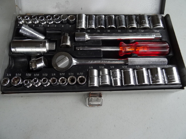 lot 121 image: Kmart 38 and 14 Socket Set,