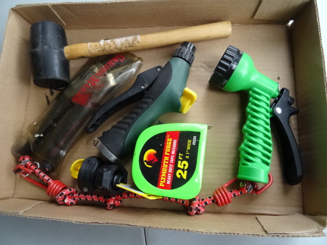 lot 142 image: Pruner, Garden Hose Nozzles,