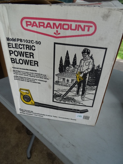 lot 149 image: Paramount Electric Power Blower