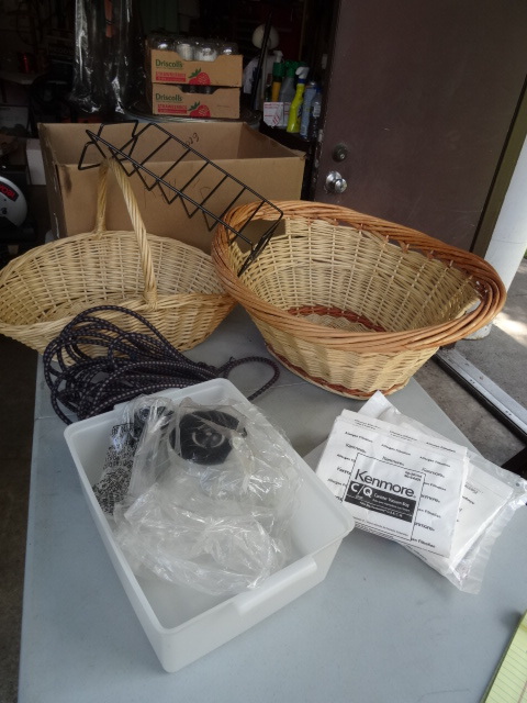 lot 199 image: Wicker Baskets, Coffee Pot,
